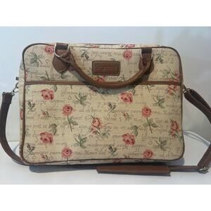 Signare Tapestry Floral Rose floral Design Crossbody Bag laptop messenger bag